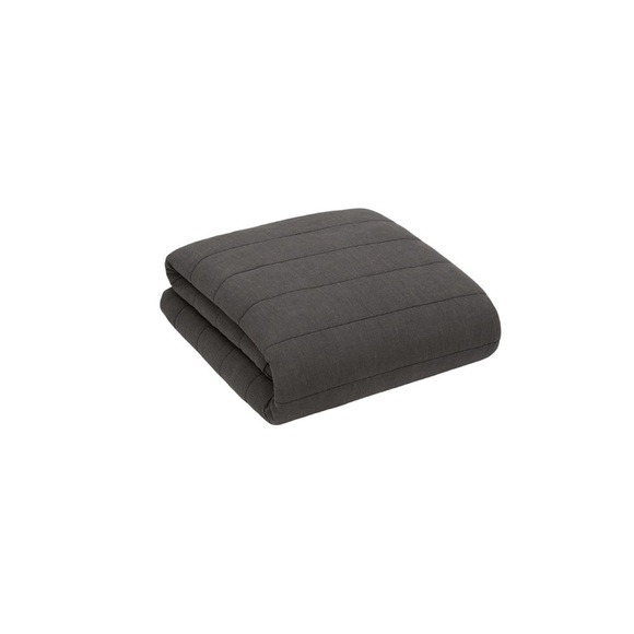 Parachute Heavyweight Linen Quilt – Charcoal Grey Full/Queen - Picture 1 of 8